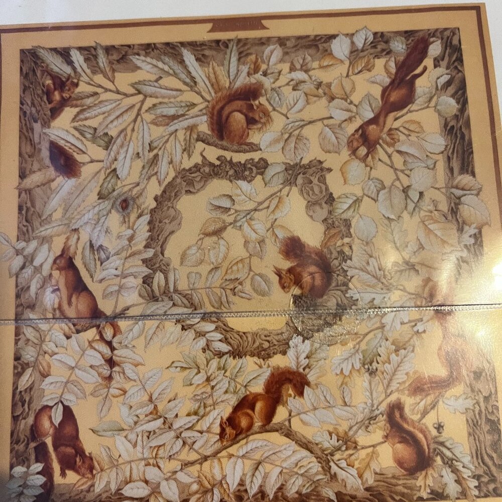 Hermes scarf: squirrels